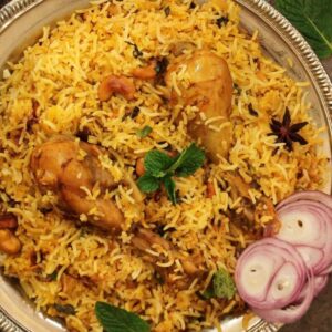 Chicken Dum Biryani (Hyderabadi style)